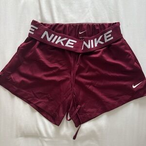 Nike Women's Maroon Athletic Shorts